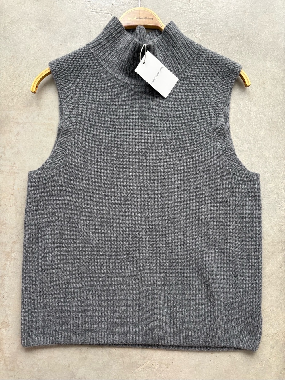 NWT NakedCashmere Mockneck Sleeveless Sweater